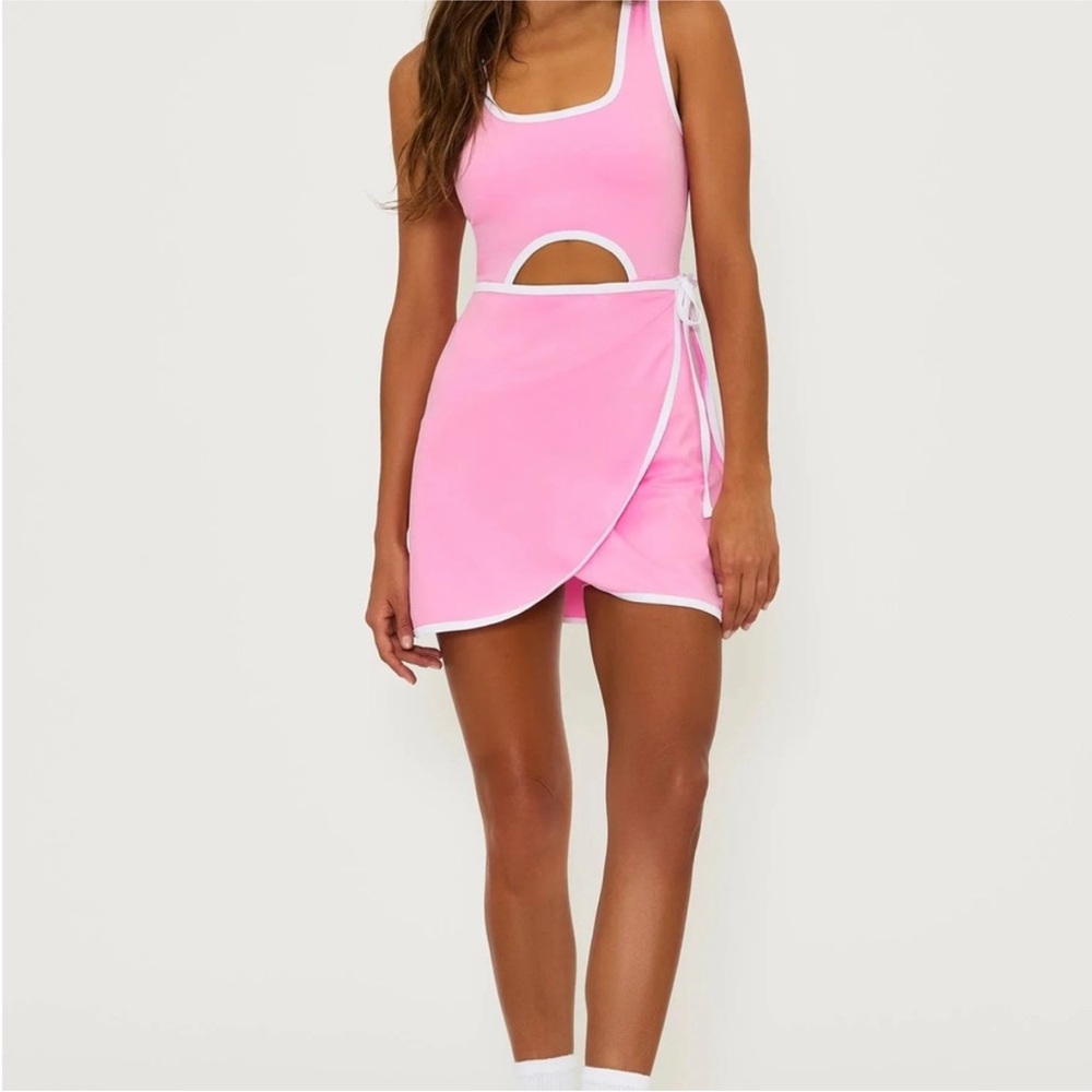Beach Riot Pink and White cutout dress new with tags!